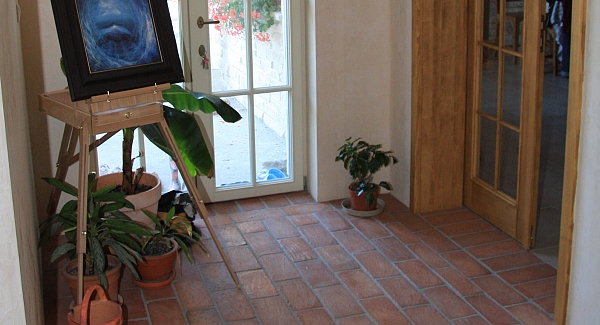 Paving in family house