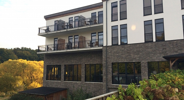 Stone on flat house