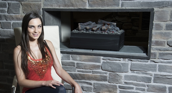 Stone on Fireplace
