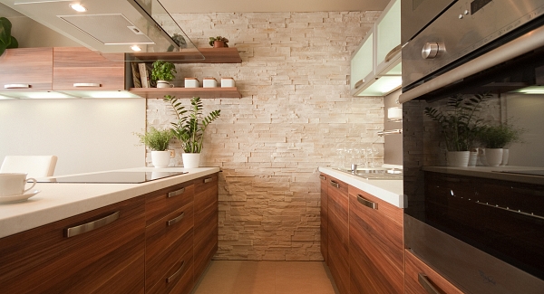 Stone in kitchen