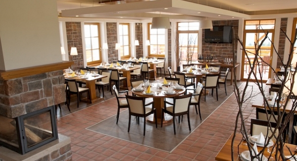 Stone in restaurant